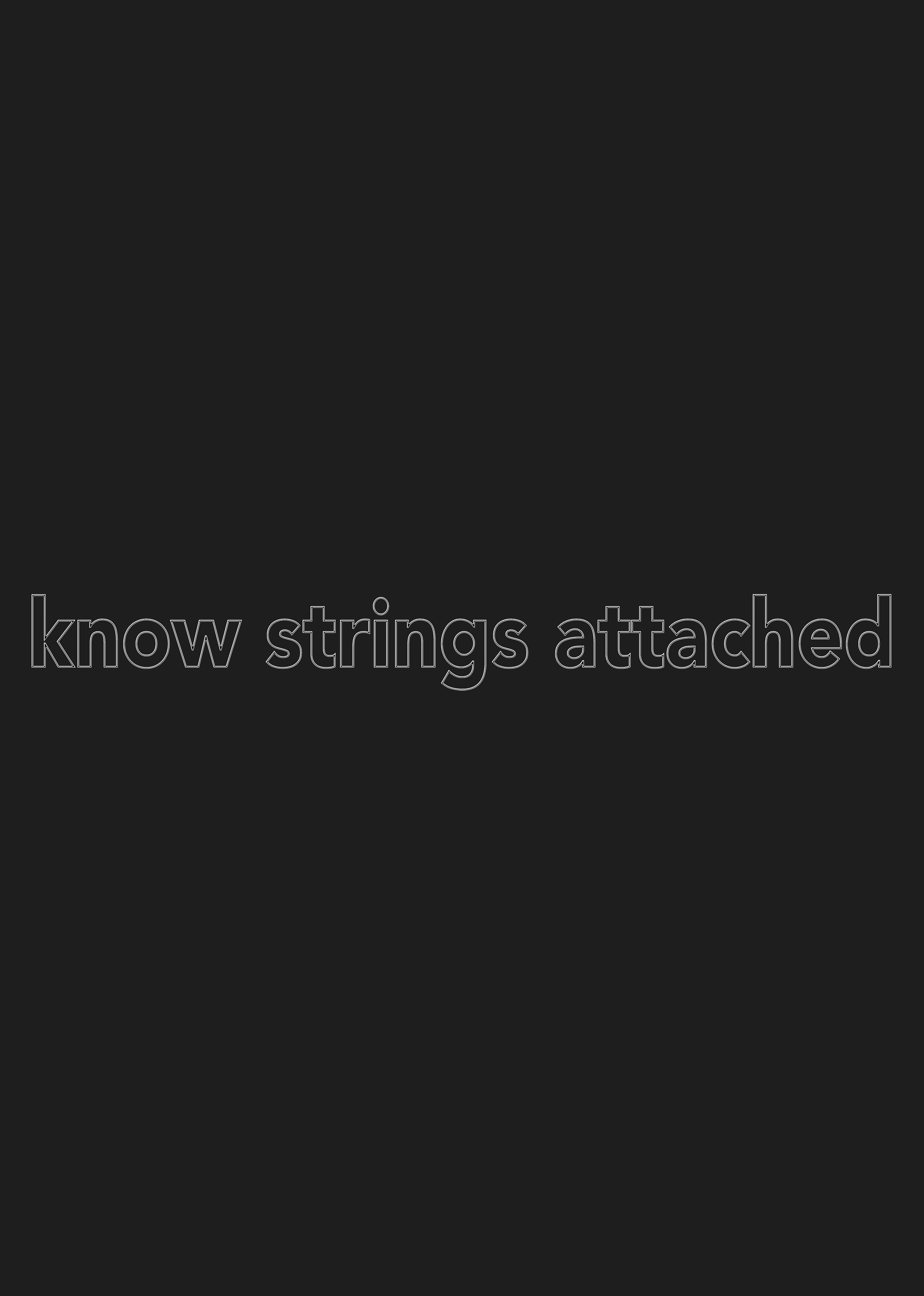 KNOW STRINGS - Premium Airlume Jersey T-shirt