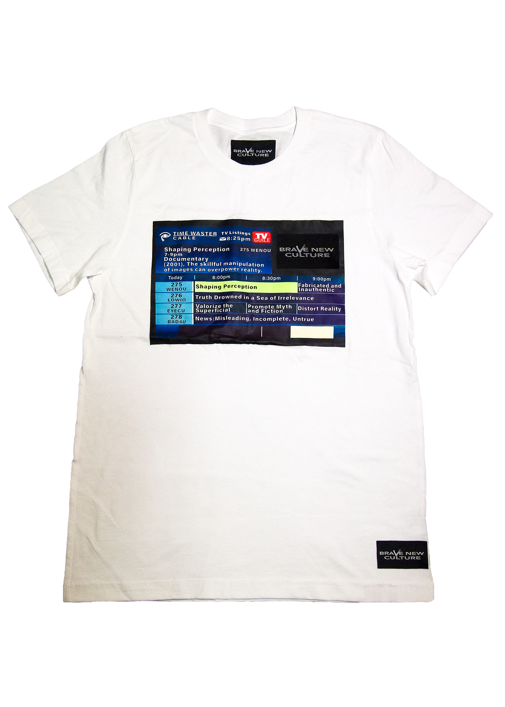 T.V. LISTINGS - Premium Airlume Jersey T-shirt