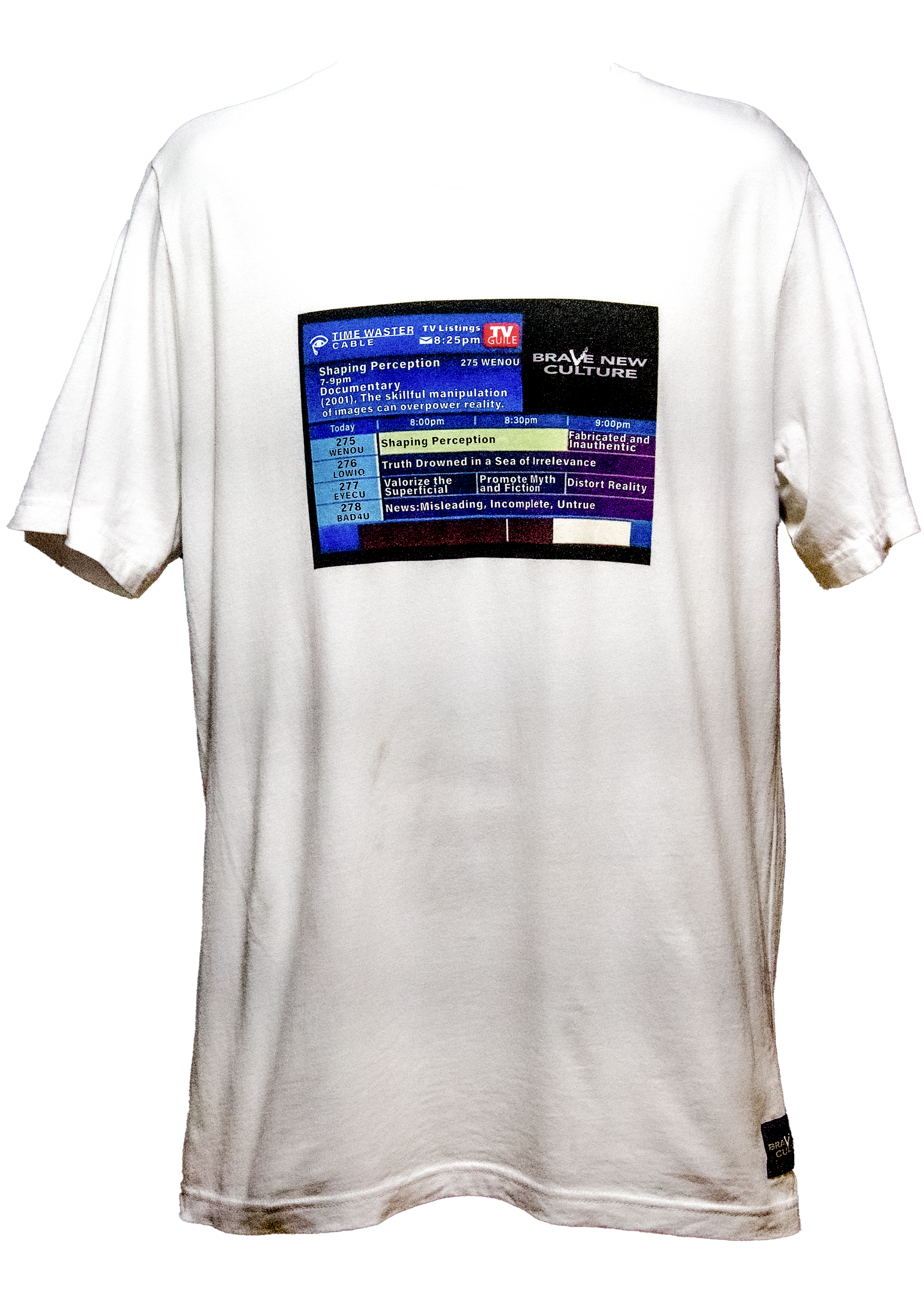 T.V. LISTINGS - Premium Airlume Jersey T-shirt