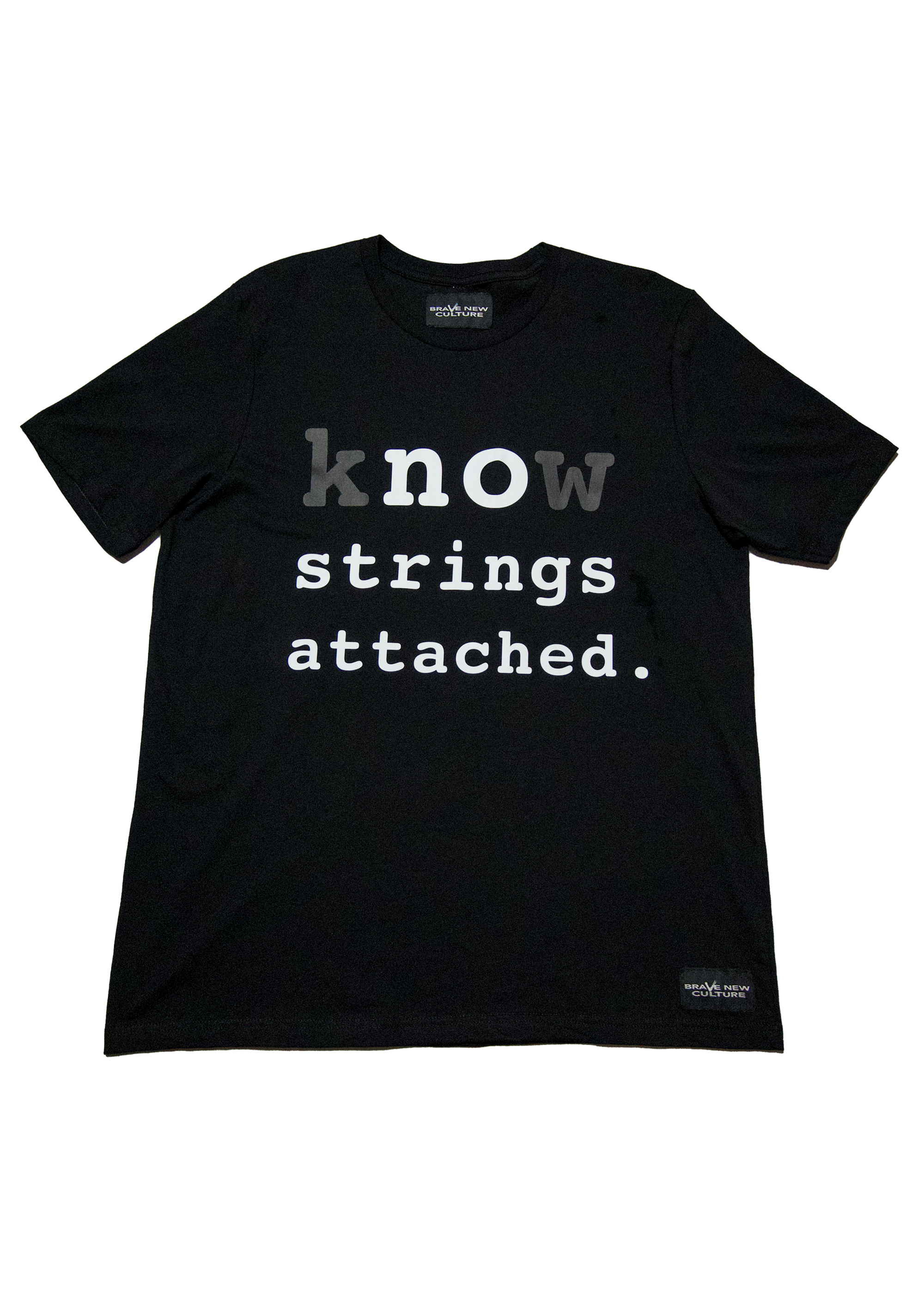 KNOW STRINGS - CONTRACT Black - Airlume Jersey T-Shirt