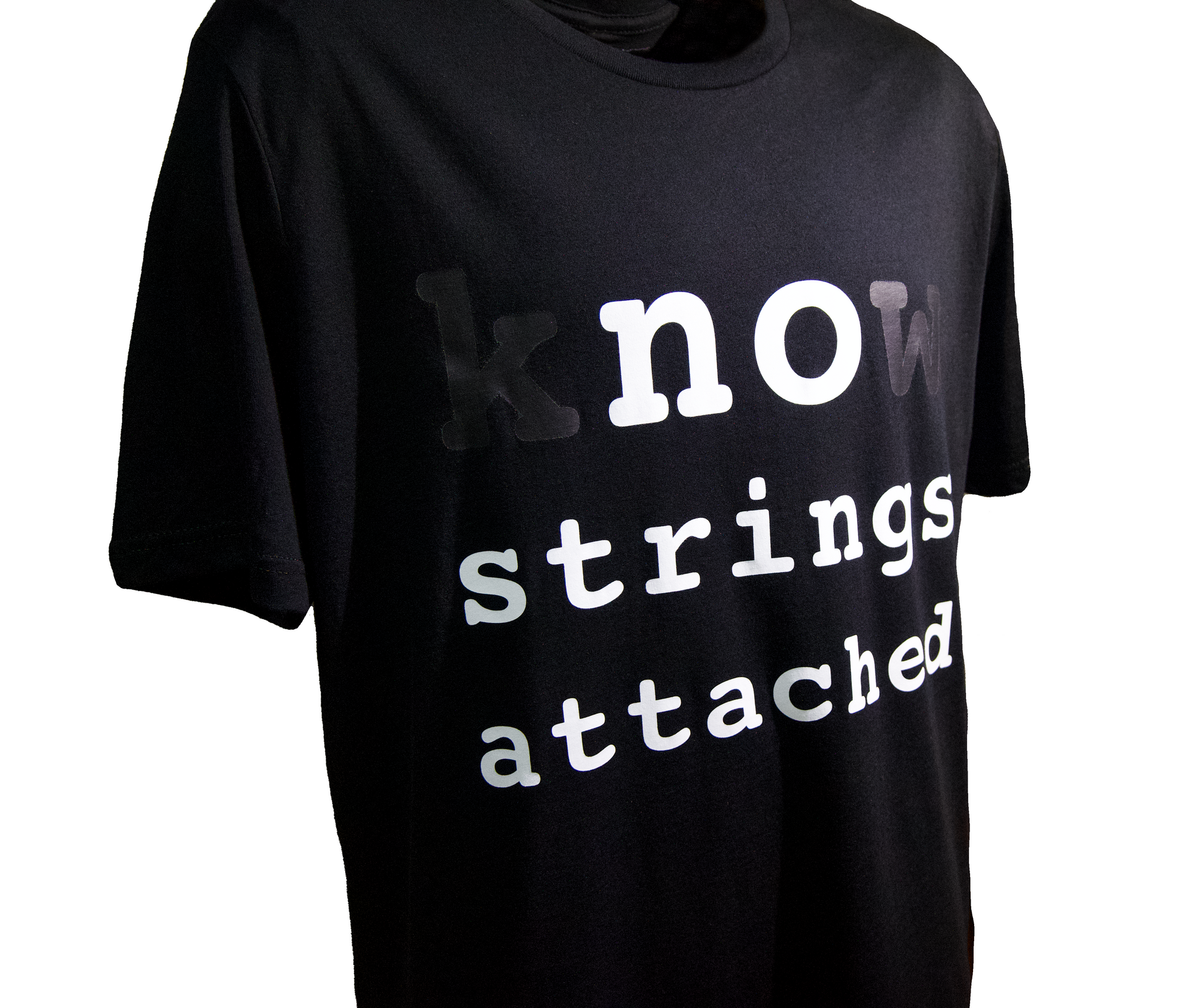 KNOW STRINGS - CONTRACT Black - Airlume Jersey T-Shirt