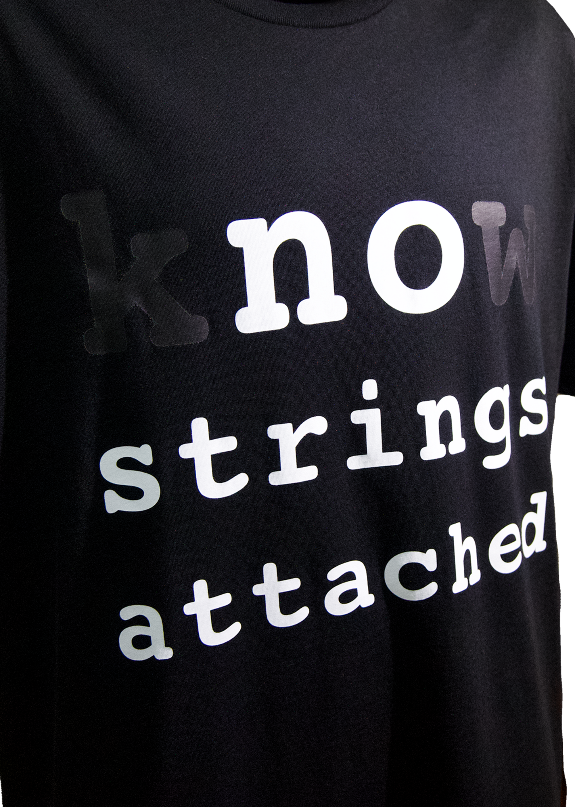 KNOW STRINGS - CONTRACT Black - Airlume Jersey T-Shirt