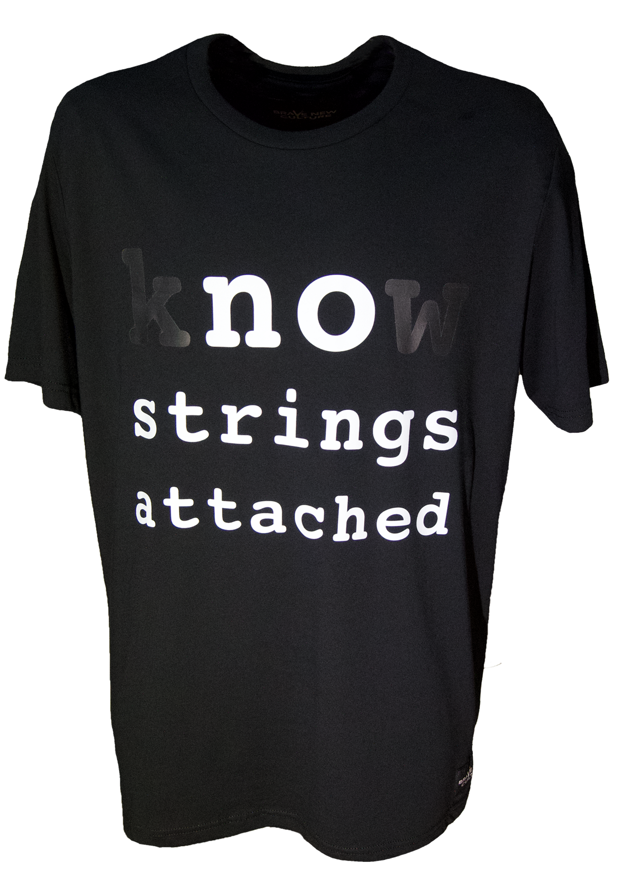 KNOW STRINGS - CONTRACT Black - Airlume Jersey T-Shirt