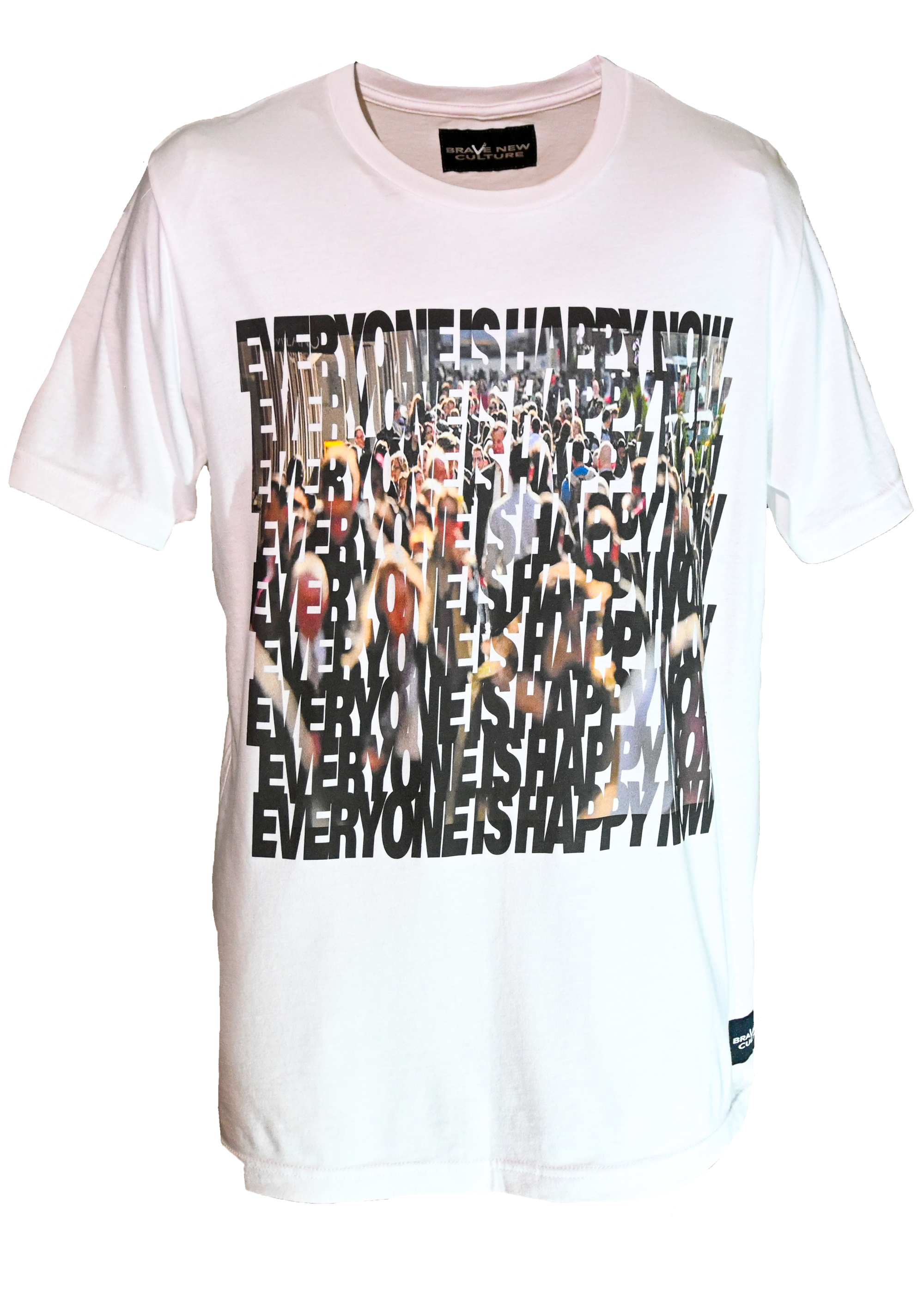 HAPPY NOW - Airlume Jersey T-Shirt