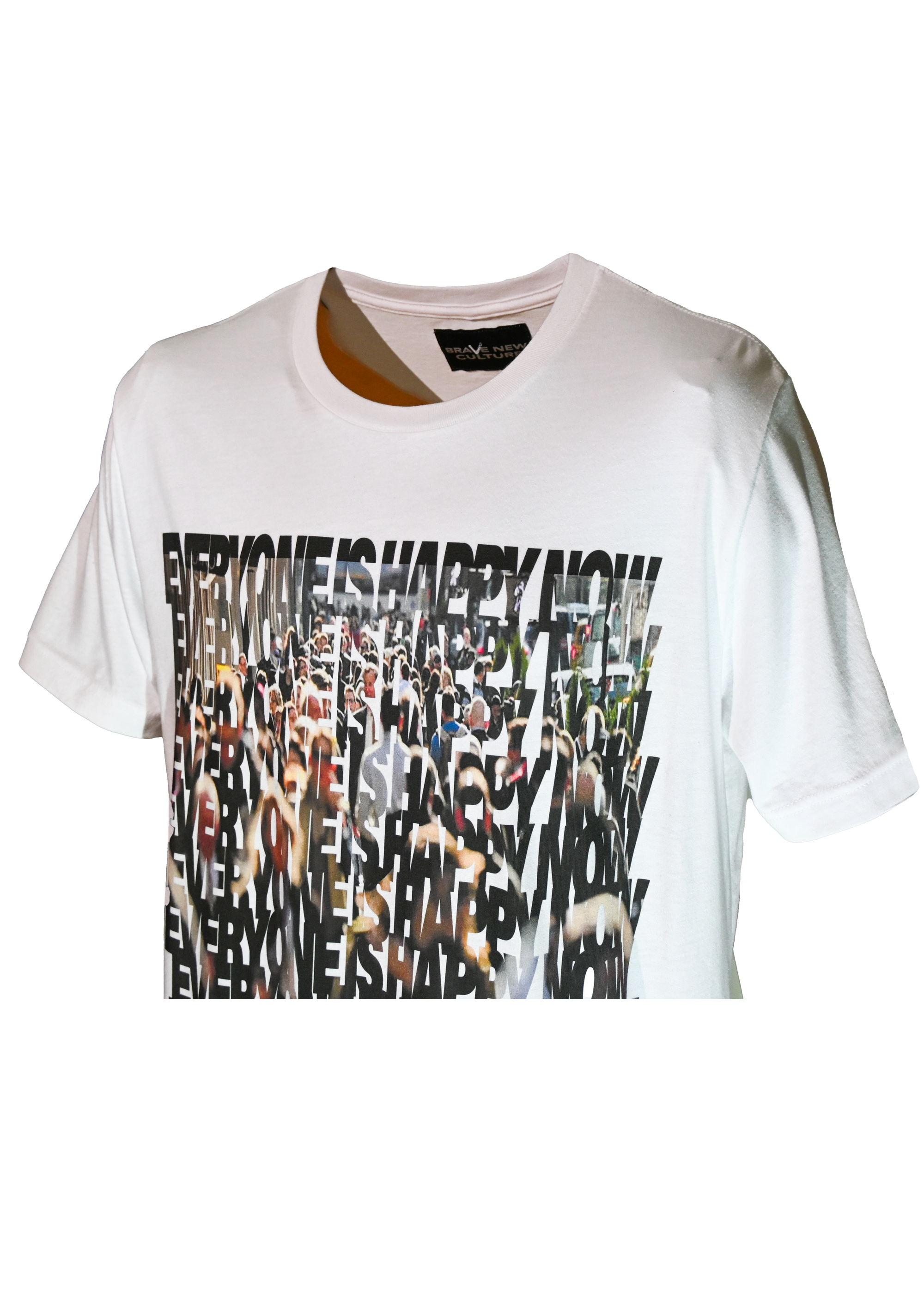 HAPPY NOW - Airlume Jersey T-Shirt
