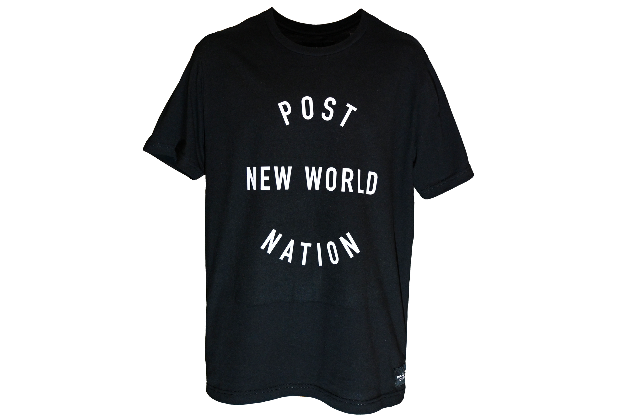 POST NEW WORLD NATION - BADGE - Airlume Jersey T-Shirt