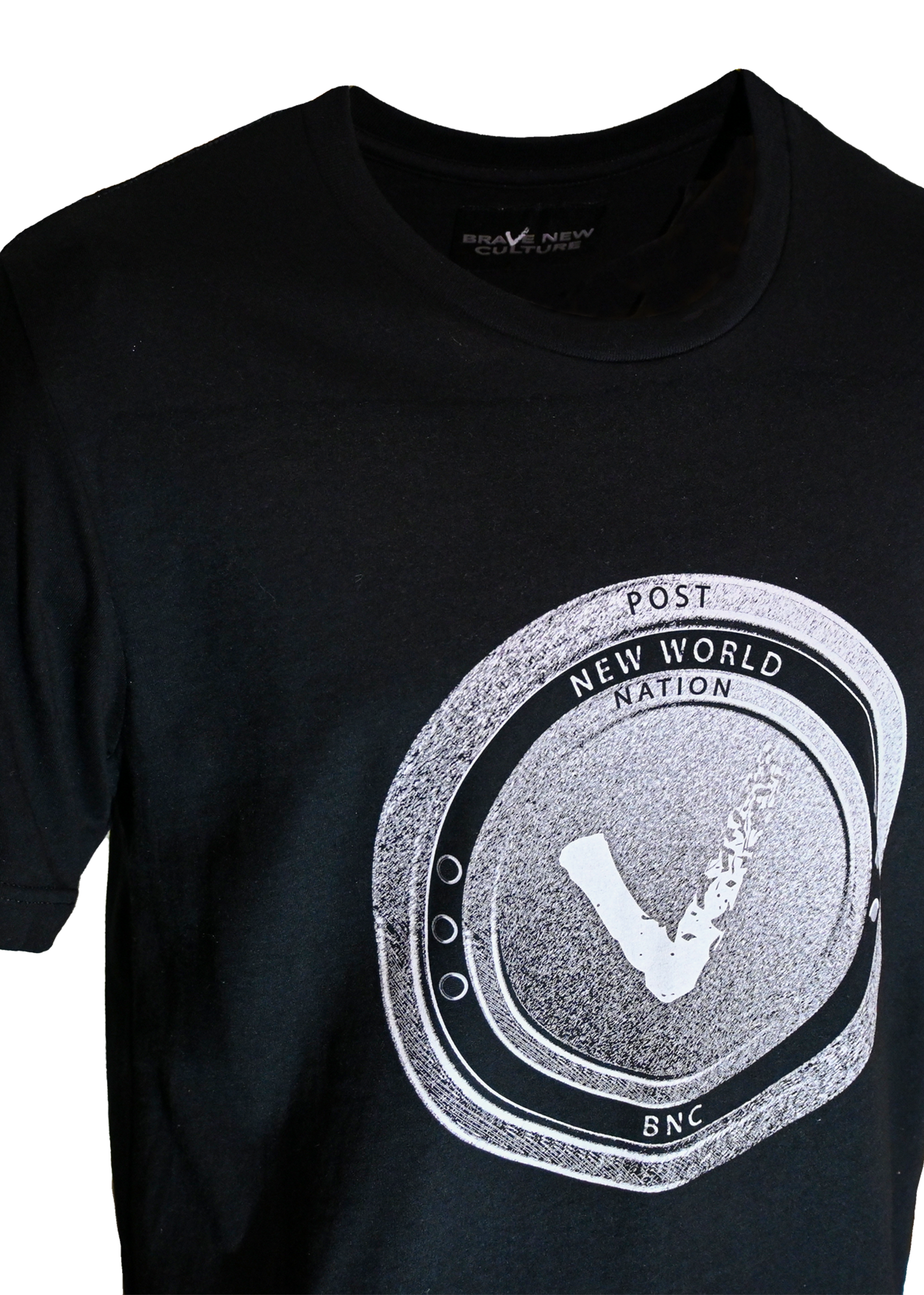 POST NEW WORLD NATION - CREST - Airlume Jersey T-Shirt