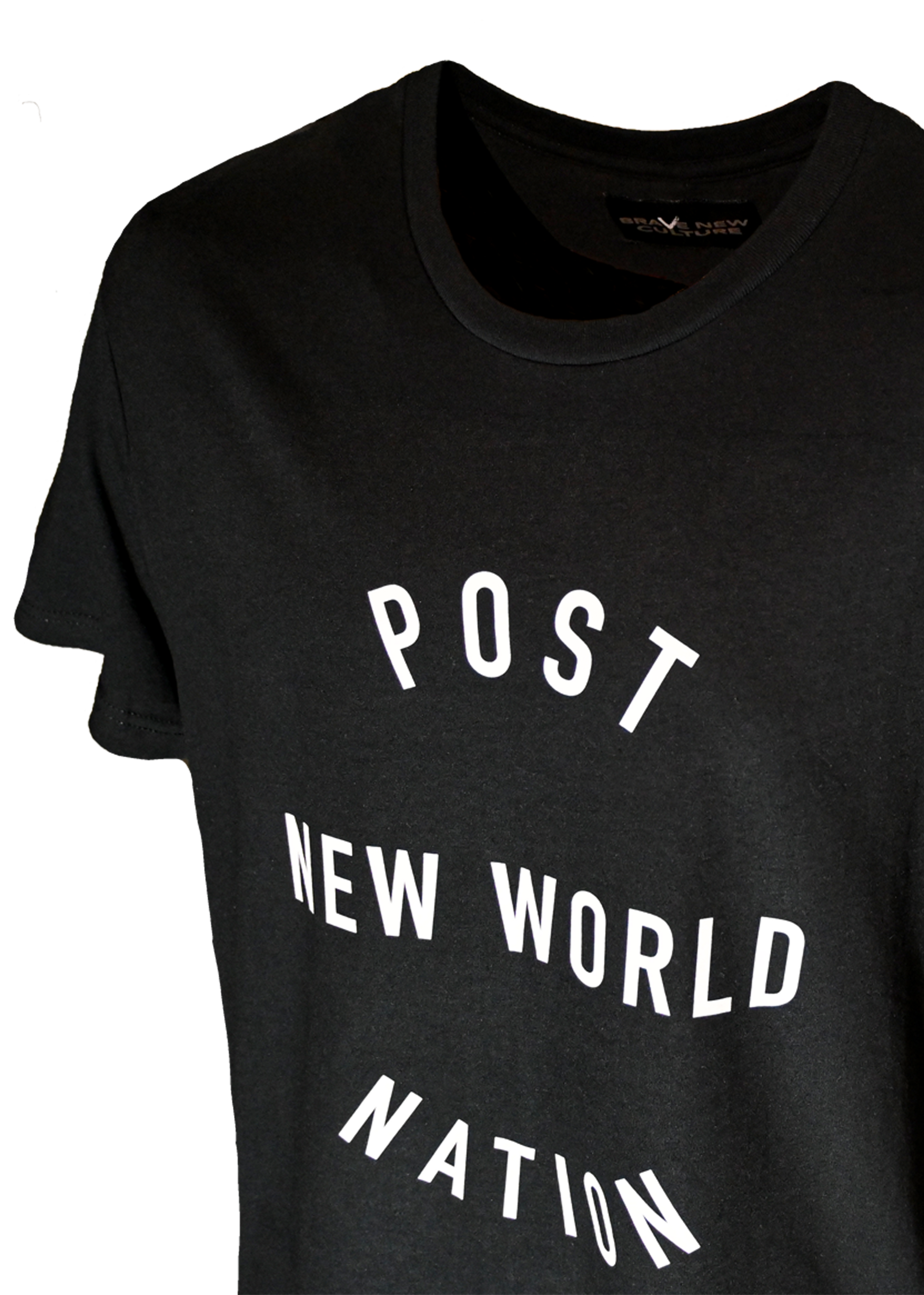 POST NEW WORLD NATION - BADGE - Airlume Jersey T-Shirt