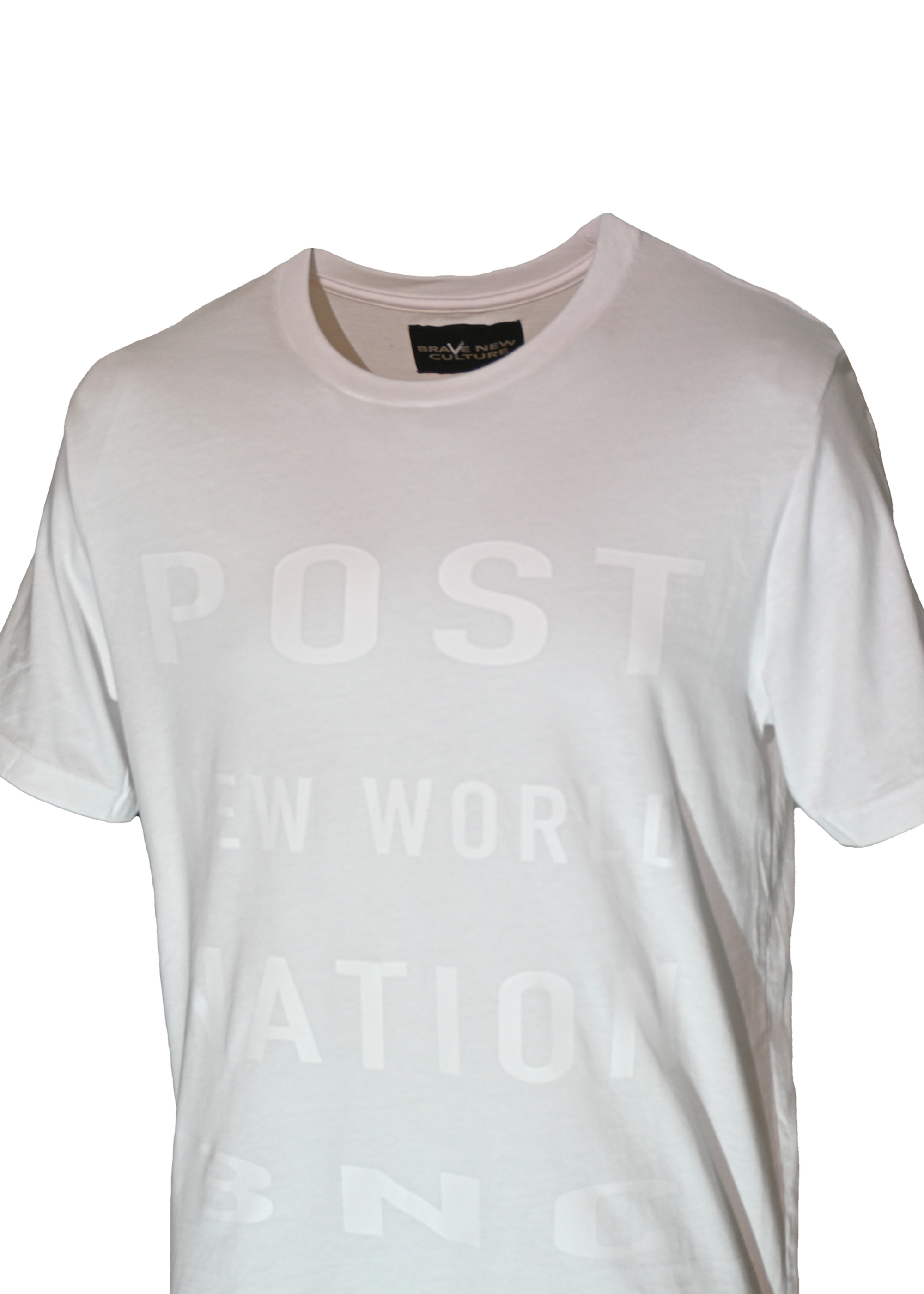 POST NEW WORLD NATION - WHITEOUT POSTER - Airlume Jersey T-Shirt